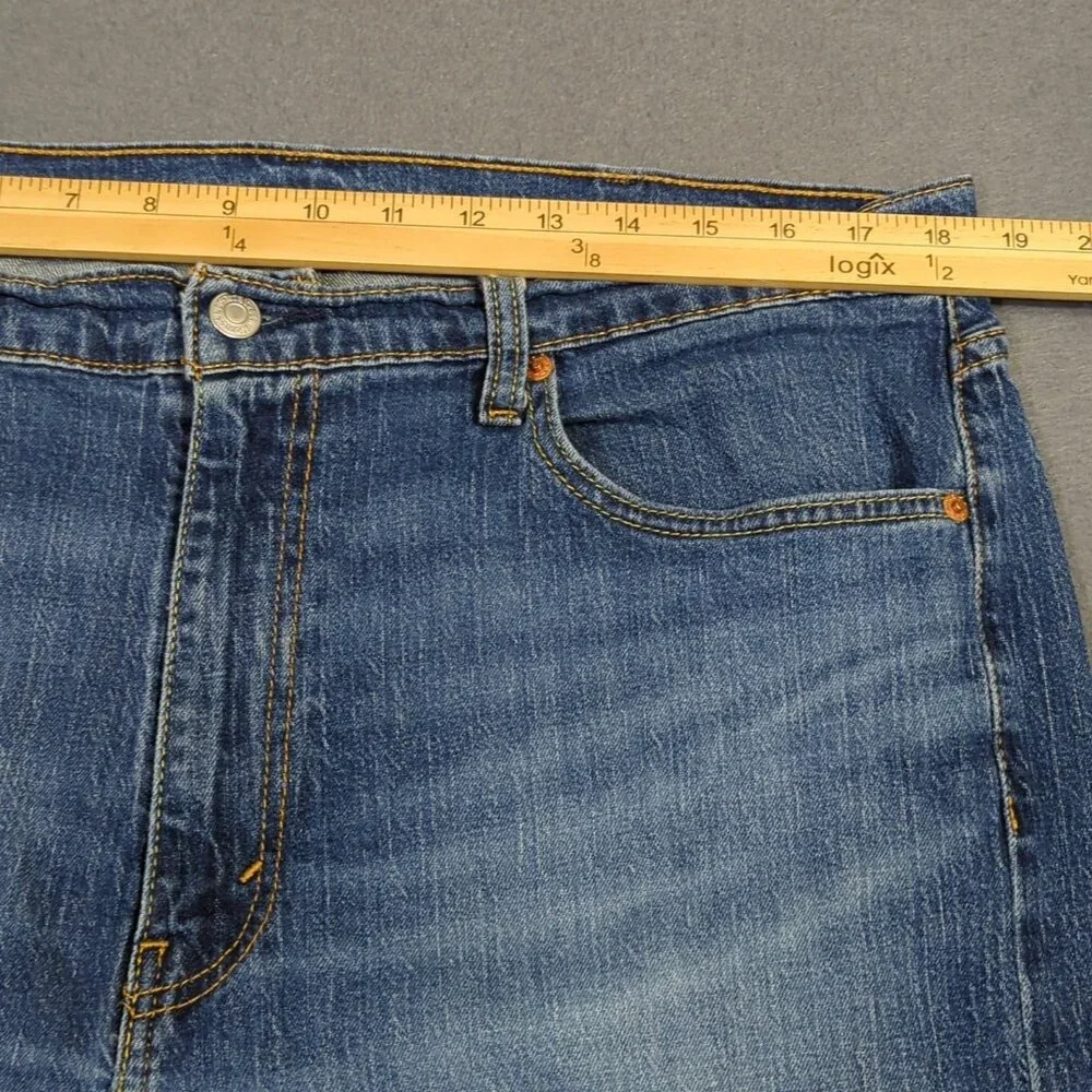 Levi's Jeans Men's 38x34 Fits 37x31 Blue 505 Regular Fit Straight Leg Denim